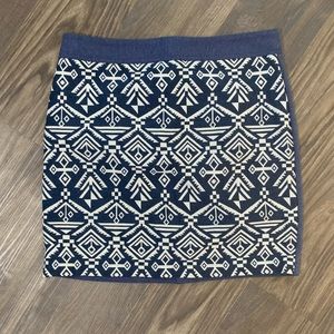 Women’s Blue Aztec Pixley Skirt Medium